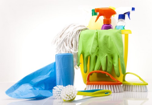 Cleaning products and payment terms for carpet cleaning service