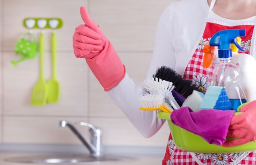 Staff training and cleaning equipment used in a professional service